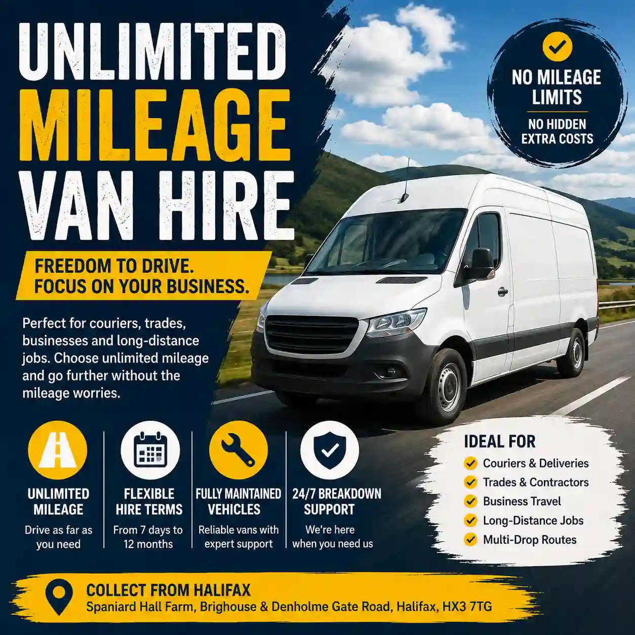 Unlimited Mileage Van Hire Guide