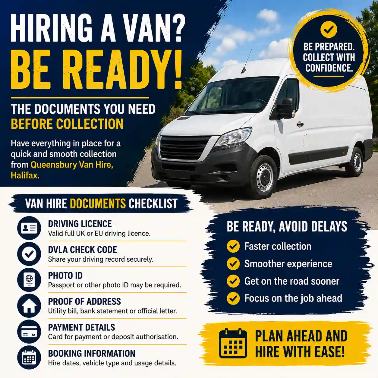 Van Hire Documents Checklist