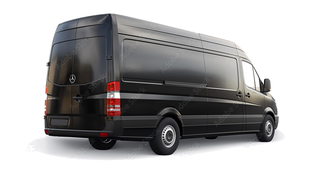 Black commercial van for hire and long term leasing in Halifax